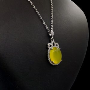 گردنبند شرف الشمس زنانه نقره طرح تاج