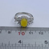 انگشتر شرف الشمس زنانه نقره طرح گل کد{10950}