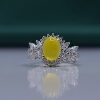 انگشتر شرف الشمس زنانه نقره طرح گل کد{10950}