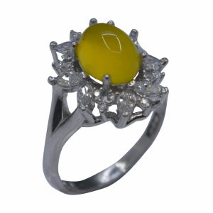 انگشتر شرف الشمس زنانه نقره کد{10951}