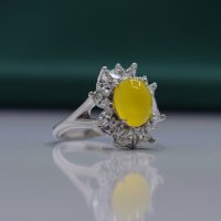 انگشتر شرف الشمس زنانه نقره کد{10951}