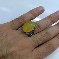 انگشتر شرف الشمس مردانه نقره طرح یاحسین