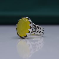 انگشتر شرف الشمس مردانه نقره کد{10998}