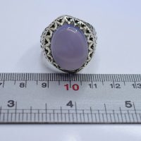 انگشتر عقیق کبود یمنی مردانه نقره دست ساز طرح شبکه کد{10948}