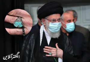 انگشتر فیروزه نیشابوری شجر آقای خامنه ای