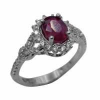 انگشتر یاقوت سرخ زنانه نقره کد{10943}