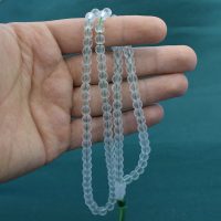 تسبیح شیشه طرح در نجف 101 دانه مات نمره 6 کد{10994}