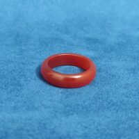 حلقه عقیق سنگ اصل مردانه و زنانه قرمز