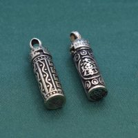 لوله حرز آویز دار نقره روس کد{10996}
