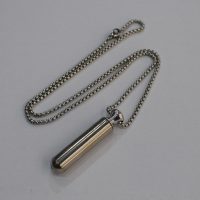 محفظه حرز امام جواد علیه السلام استیل + زنجیر استیل طرح ویتالی کد{101040}